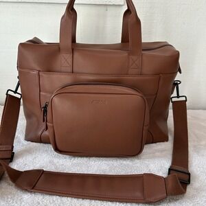 Monos Metro Duffel w/ Classic Kit in Saddle Tan Vegan Leather